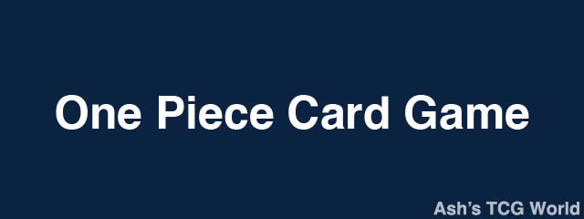 One Piece Card Game collection
