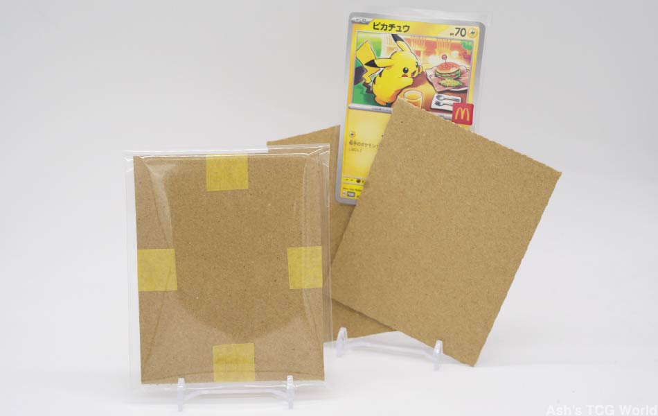 Secure packaging: sleeve, cardboard, and team bag