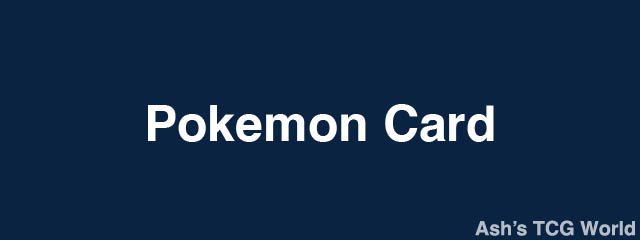 Pokemon Card collection