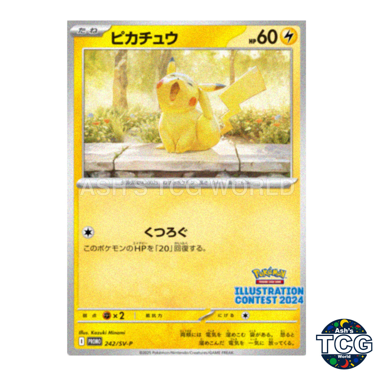Pikachu PROMO 242/SV-P SV-P Promo Pokemon Card Japanese