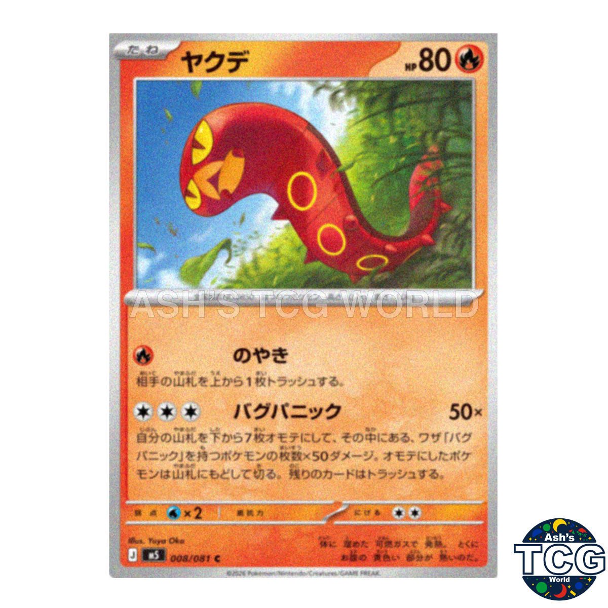 Sizzlipede front photo